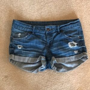 Dark Wash Jean Shorts